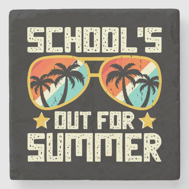 Sommerliche Schule Steinuntersetzer (Vorderseite)