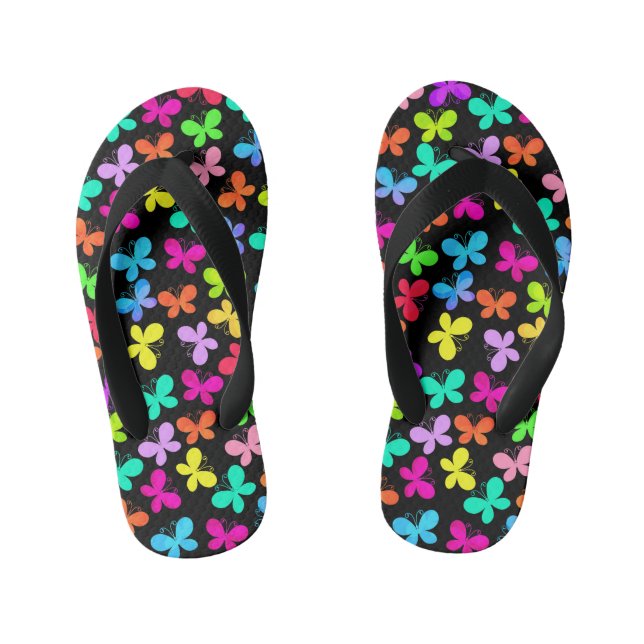 Sommerliche Seezungenschmetterlinge Flip Flops (Fußbett)