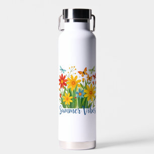 Sommerliche Stimmung mit Schmetterlingen Trinkflasche