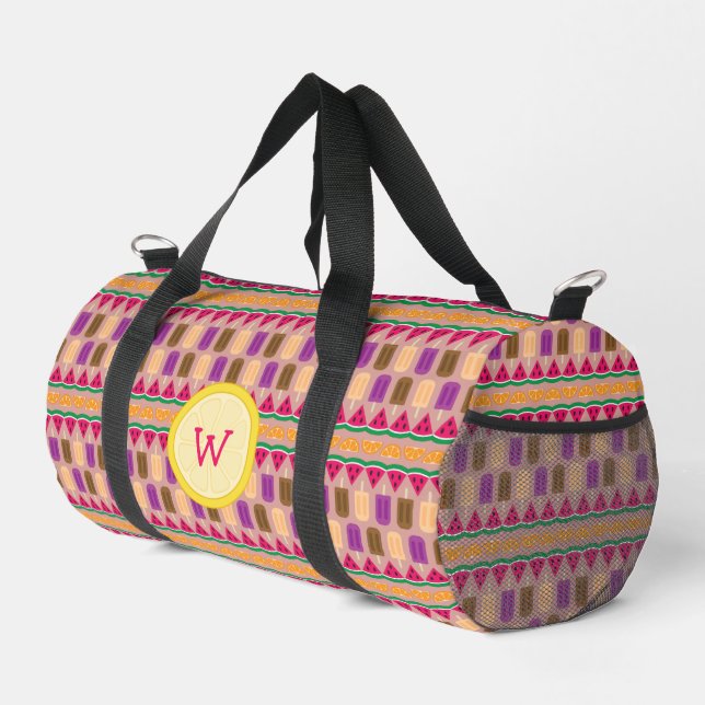 Sommerliche Süßigkeiten Duffle Bag (Rechte Ecke)