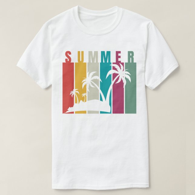 Sommerliche T - Shirt - Licht, hell und auf die So (Design vorne)