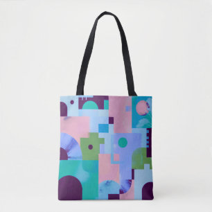 Sommerliche tropische Blumen-Tasche – Cute Blau Ro