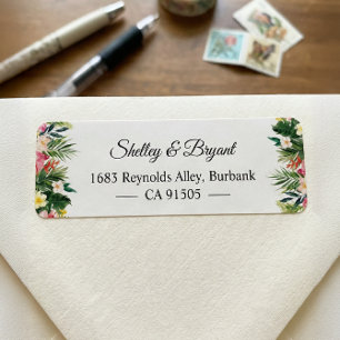 Sommerliche tropische Blumenblätter Personalisiert