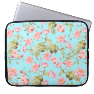 Sommerliche viktorianische Rosen in Vintage-Optik Laptopschutzhülle