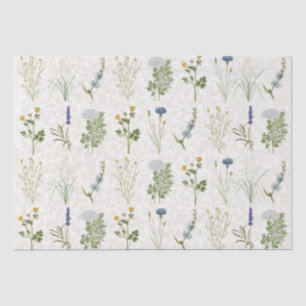 Sommerliche Wildblume Vintage Blumenwiese Dekoupag Seidenpapier