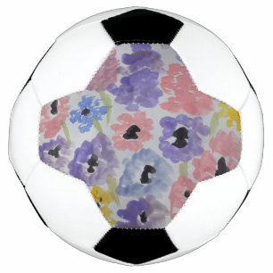 Sommerliche Wildblumen Fußball