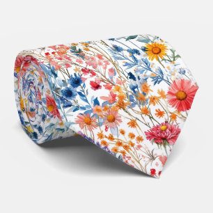 Sommerliche Wildblumen Krawatte