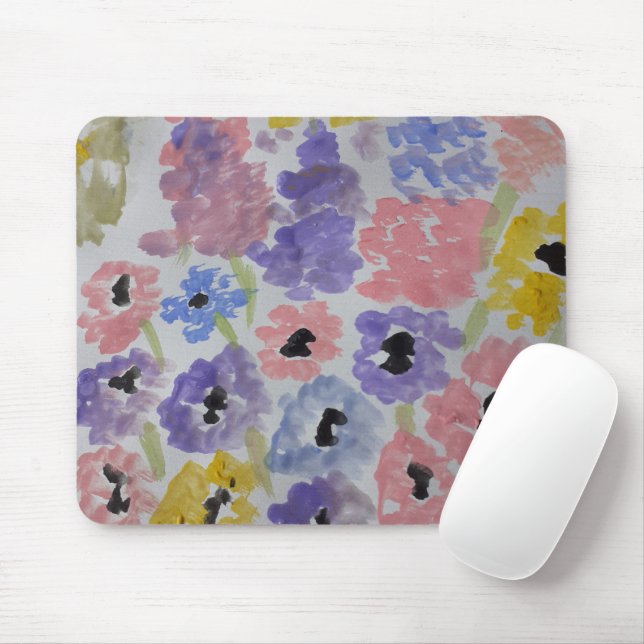 Sommerliche Wildblumen Mousepad (Mit Mouse)