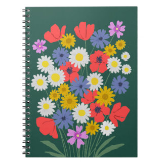 Sommerliche Wildblumen Notizblock