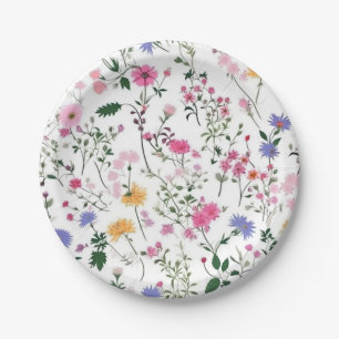 Sommerliche Wildblumen Pappteller