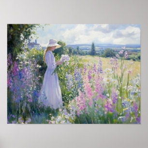Sommerliche Wildblumen Poster