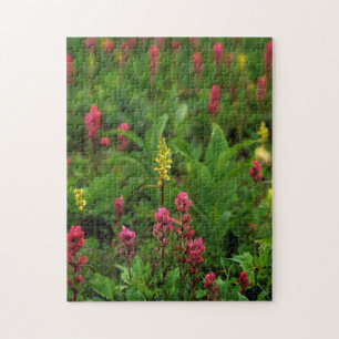 Sommerliche Wildblumen sorgen für einen farbenfro Puzzle
