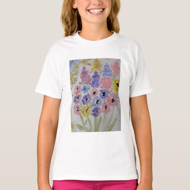 Sommerliche Wildblumen T-Shirt (Vorderseite)
