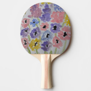 Sommerliche Wildblumen Tischtennis Schläger