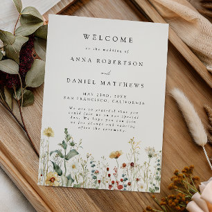 Sommerliche Wildblumenfeld-Hochzeit Programm