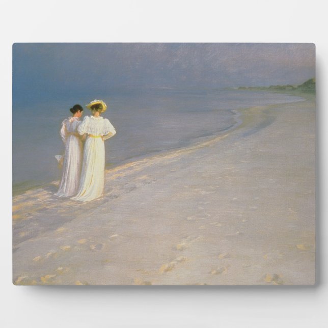 Sommerlicher Abend am Südstrand von Skagen Fotoplatte (Vorderseite)