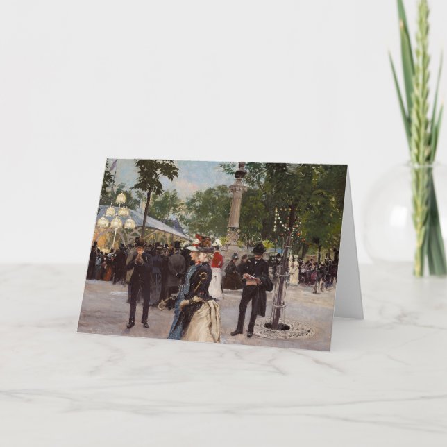 Sommerlicher Abend in Tivoli | Paul Fischer Karte (Vorderseite)