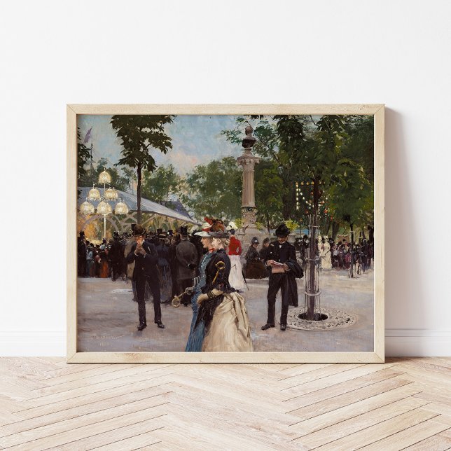 Sommerlicher Abend in Tivoli | Paul Fischer Poster (Von Creator hochgeladen)