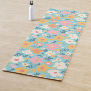 Sommerlicher Blumenprint Yogamatte