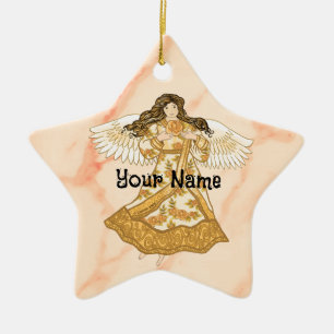 Sommerlicher christlicher Engel Keramik Ornament