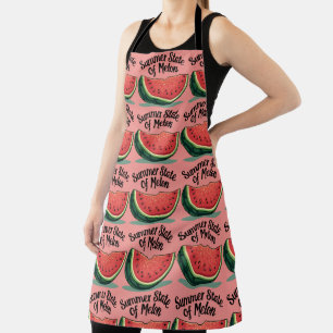 Sommerlicher Melonen-Retro-Frucht-Art Schürze