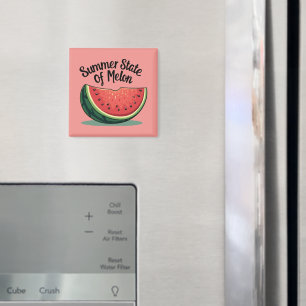 Sommerlicher Staat von Melon Retro Magnet