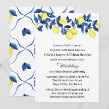 Sommerlicher Zitronen-Brunch-Hochzeit