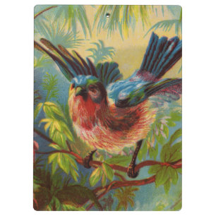 Sommerliches Blaumeisen-Clipboard Klemmbrett