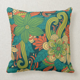 Sommerliches Blumenmuster Kissen