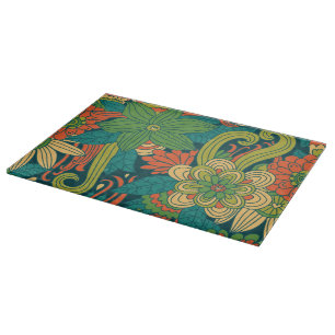 Sommerliches Blumenmuster Schneidebrett