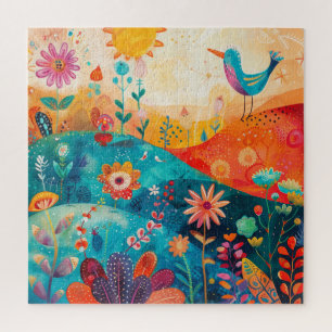 Sommerliches Fantasie-Puzzle Puzzle