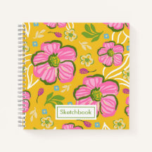 Sommerliches Florales Skizzenbuch