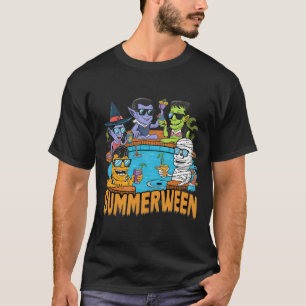 Sommerliches Halloween Spookes Monster für Männer T-Shirt