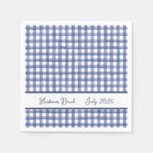 Sommerliches Nautiles Blau Gingham, Kariertes 4. J