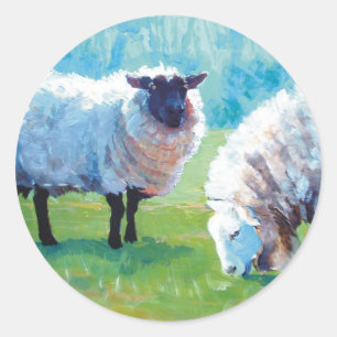 Sommerlicht Runder Aufkleber