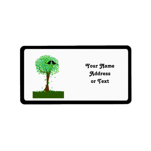 Sommerlieder im Herzen Adressaufkleber (Vorne)