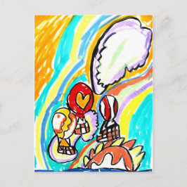 Sommerluftballons postkarte