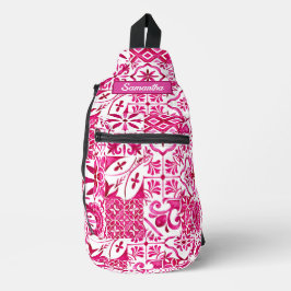 Sommermajolika rot sizilianische Mittelmeer Crossbody Bag