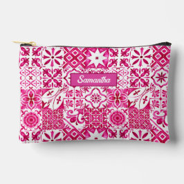 Sommermajolika rot sizilianische Mittelmeer Zubehörtasche