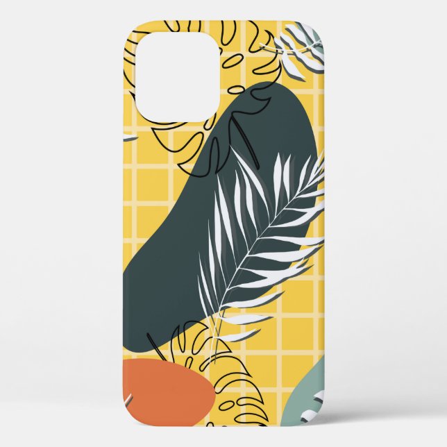 Sommermemphi nahtlos, abstrakte Formen und Case-Mate iPhone Hülle (Rückseite)