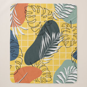 Sommermemphi nahtlos, abstrakte Formen und Sherpadecke