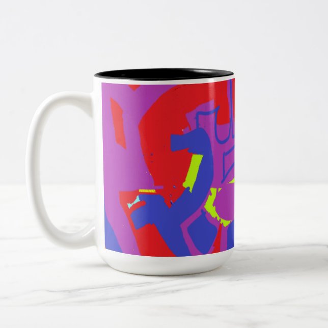 Sommermode-Tasse Zweifarbige Tasse (Links)