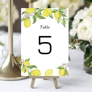 Sommermonate Hochzeitskarte Tischnummer Card