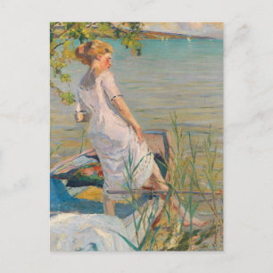 Sommermorgens am Starnberger See   Edward Cucuel Postkarte