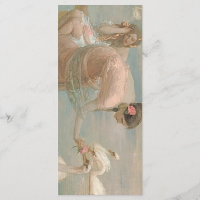 Sommermorgens von Rupert Bunny (1897) Lesezeichen Menükarte (Vorderseite)