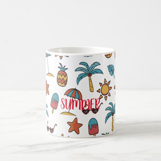 Sommermuster anpassen kaffeetasse (Mittel)