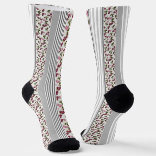 Sommermuster aus mehrfarbigen Streifen Socken