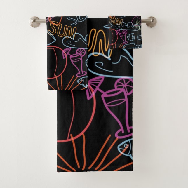 Sommermuster Badhandtuch Set (Insitu)