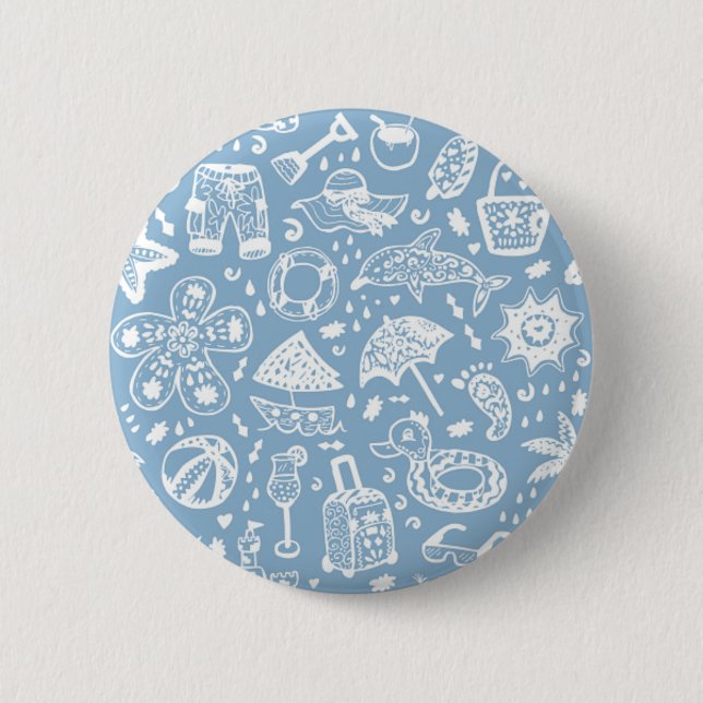 Sommermuster Button (Vorderseite)