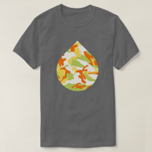 Sommermuster der Camouflage Teardrop T-Shirt